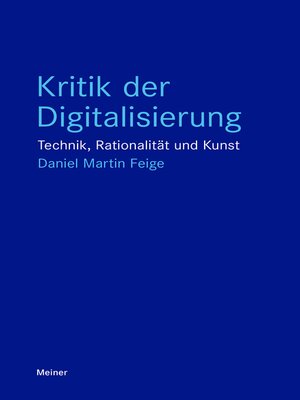 cover image of Kritik der Digitalisierung